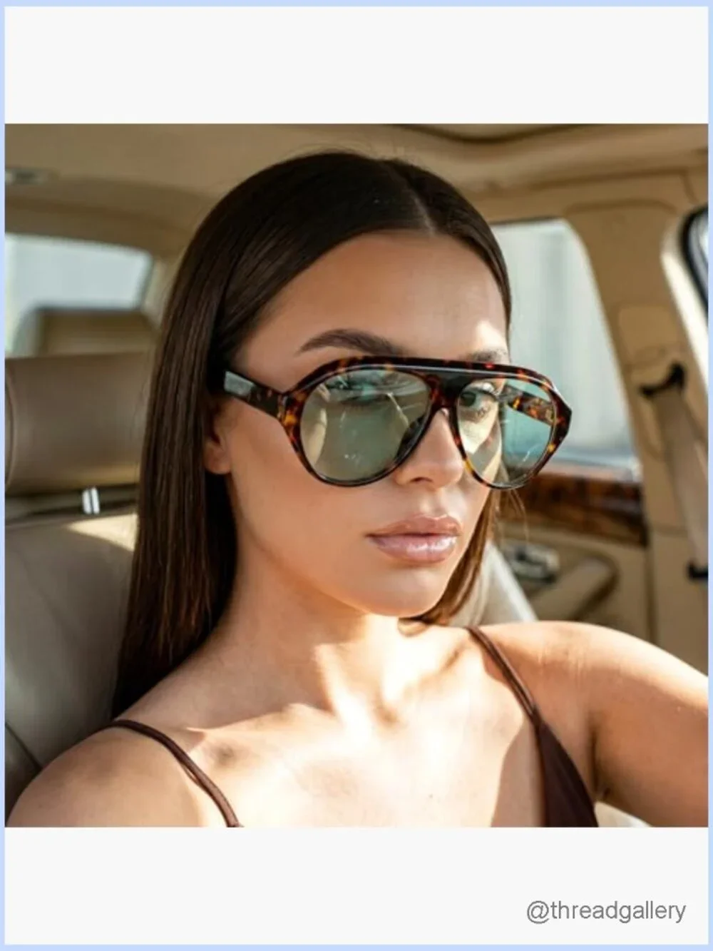 Retro Oversized Aviator Sunglasses UV400 Protection Shades